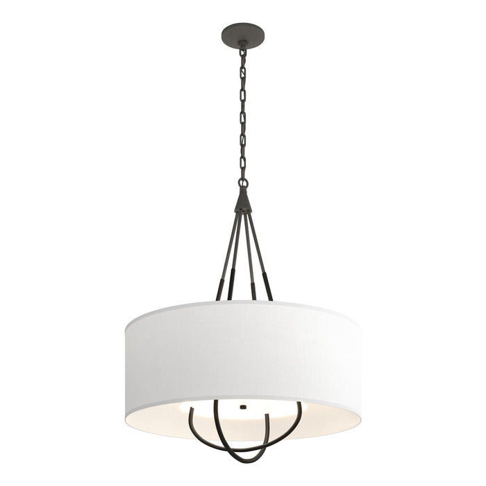 Hubbardton Forge 104230-SKT-20-10-SF2811 Four Light Pendant, Natural Iron
