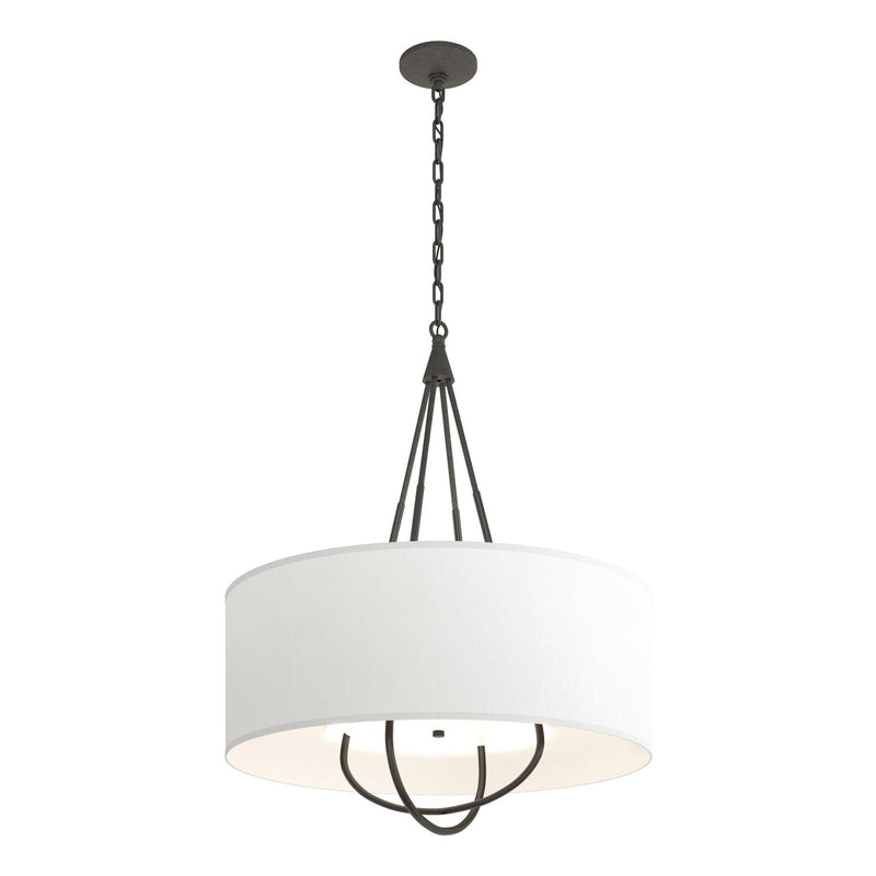 Hubbardton Forge 104230-SKT-20-20-SF2811 Four Light Pendant, Natural Iron