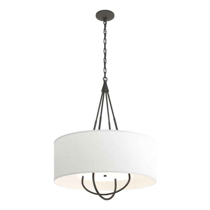 Hubbardton Forge 104230-SKT-20-20-SF2811 Four Light Pendant, Natural Iron