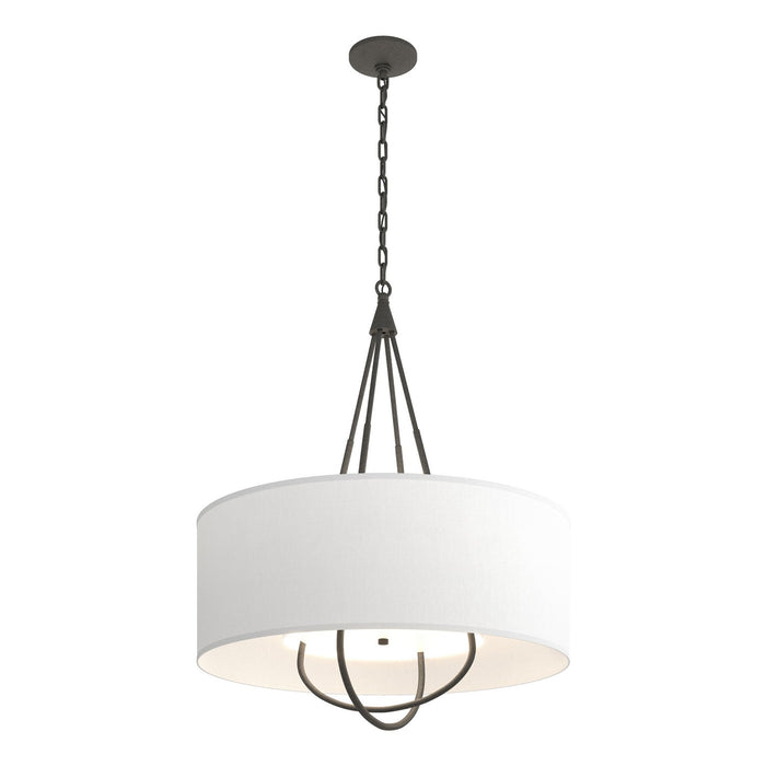 Hubbardton Forge 104230-SKT-20-20-SF2811 Four Light Pendant, Natural Iron