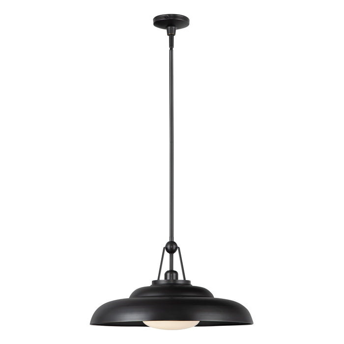 Alora PD344020UBGO One Light Pendant, Urban Bronze/Glossy Opal