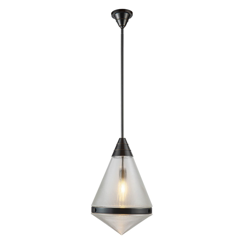 Alora PD348022UBPG One Light Pendant, Urban Bronze/Prismatic Glass