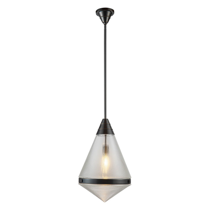 Alora PD348022UBPG One Light Pendant, Urban Bronze/Prismatic Glass
