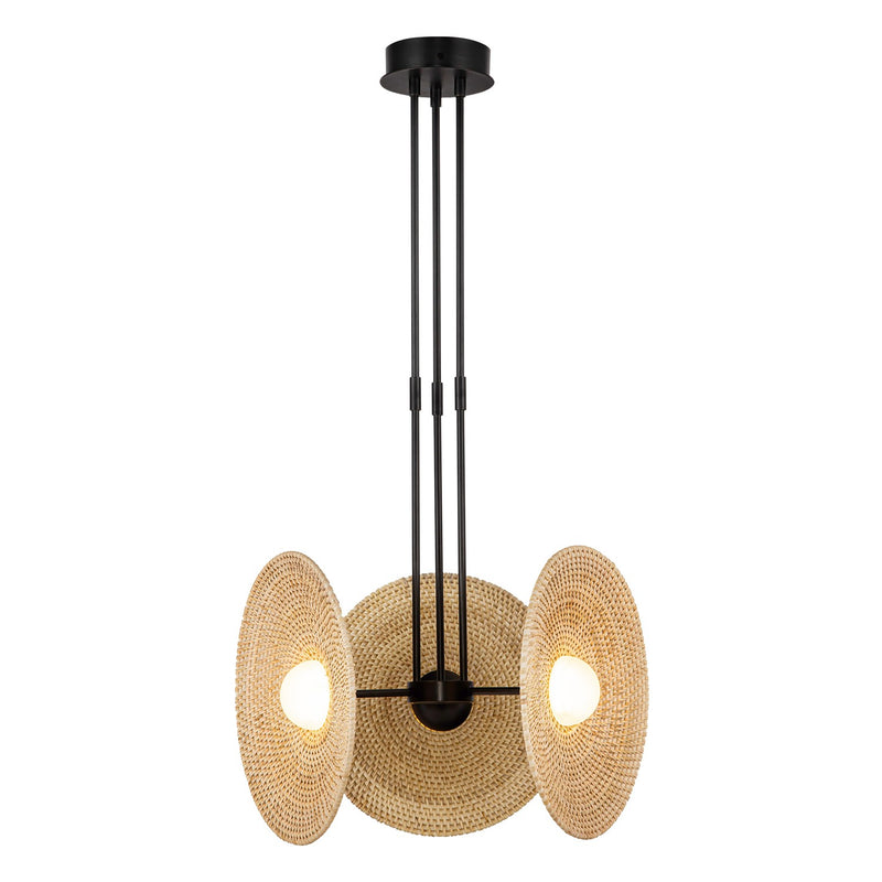 Alora PD350318UBWO LED Pendant, Urban Bronze/Woven