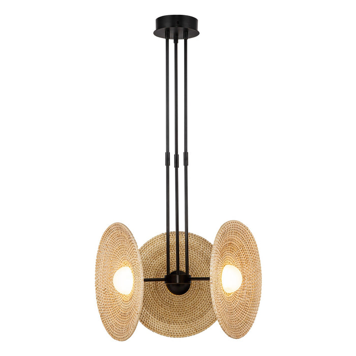Alora PD350318UBWO LED Pendant, Urban Bronze/Woven