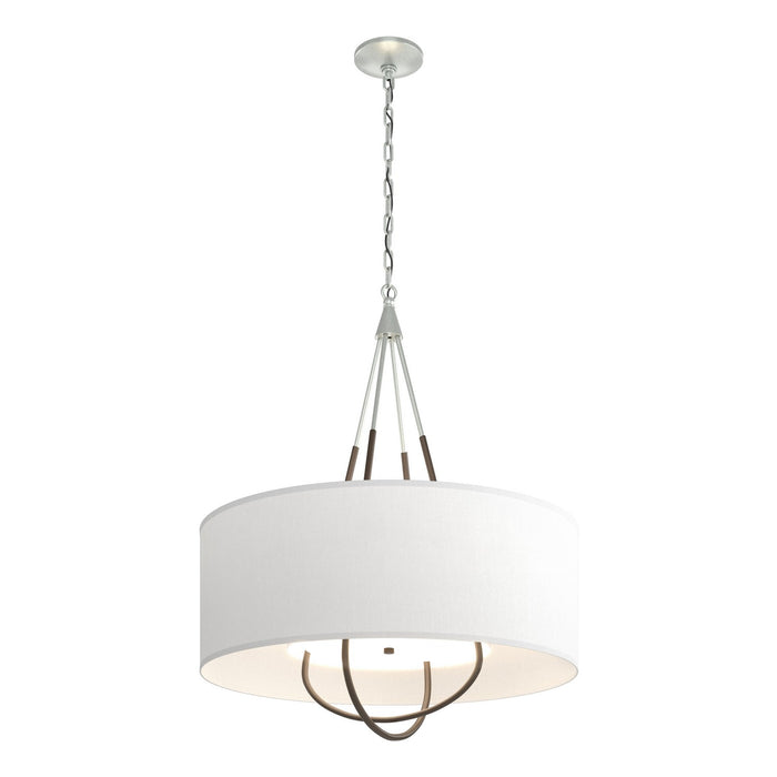 Hubbardton Forge 104230-SKT-82-05-SF2811 Four Light Pendant, Vintage Platinum