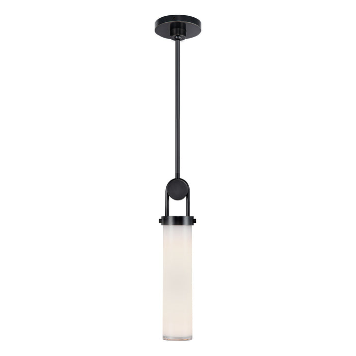 Alora PD355015UBGO One Light Pendant, Urban Bronze/Glossy Opal
