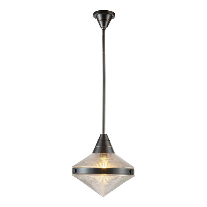 Alora PD348114UBPG One Light Pendant, Urban Bronze/Prismatic Glass