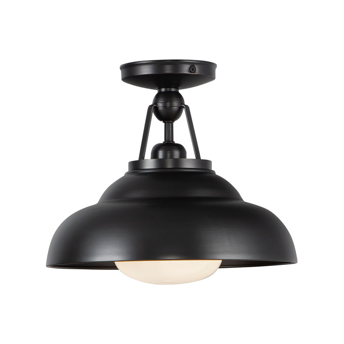 Alora SF344012UBGO One Light Semi-Flush Mount, Urban Bronze/Glossy Opal