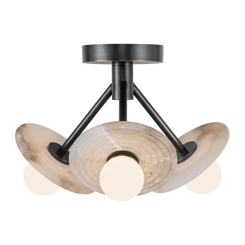 Alora SF346313UBAR LED Semi Flush Mount, Urban Bronze/Alabaster