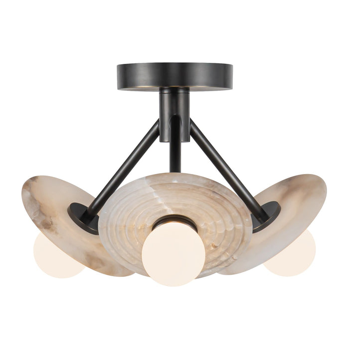 Alora SF346313UBAR LED Semi Flush Mount, Urban Bronze/Alabaster
