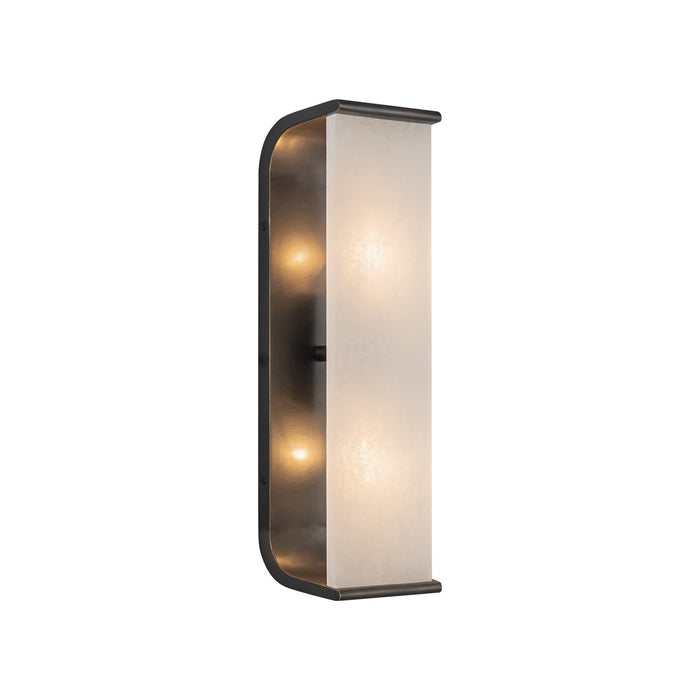 Alora WV327015UBAR Two Light Vanity, Urban Bronze/Alabaster