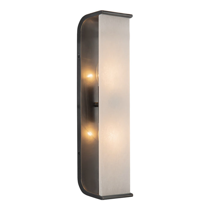 Alora WV327019UBAR Two Light Vanity, Urban Bronze/Alabaster