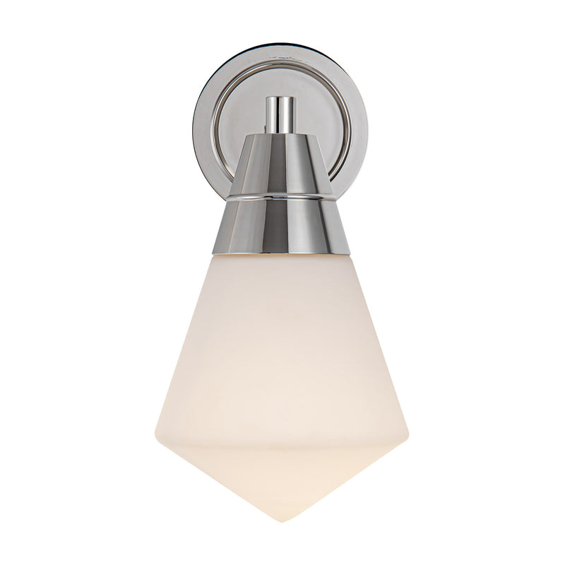 Alora WV348106PNOP One Light Wall Sconce, Polished Nickel/Opal Matte Glass