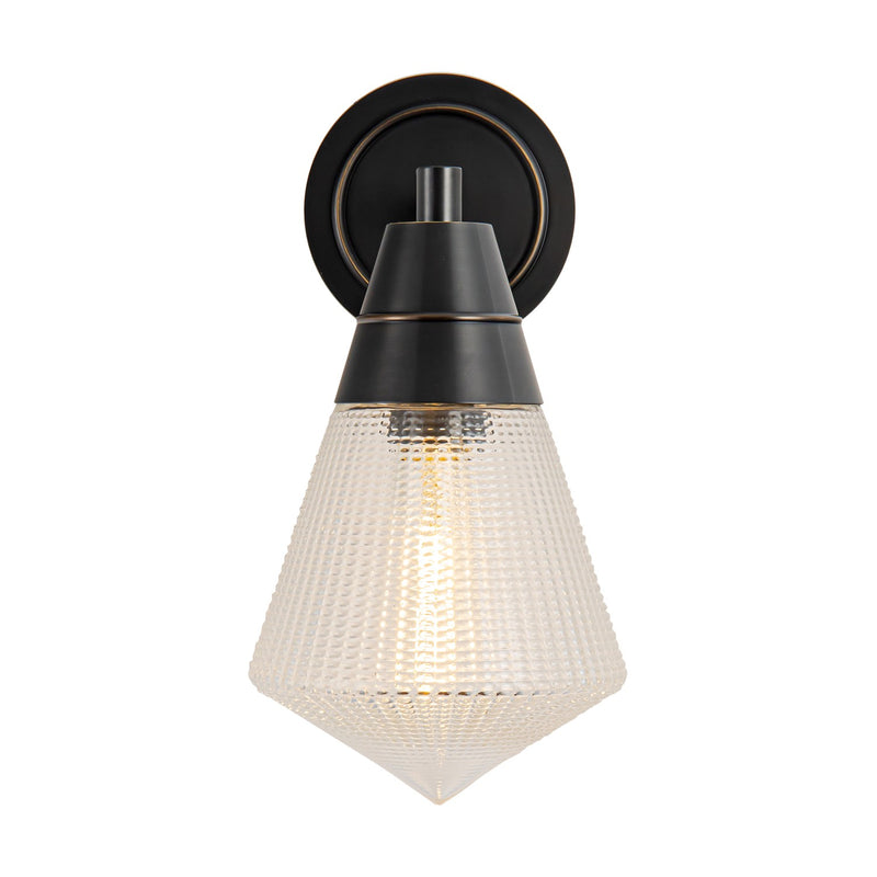 Alora WV348106UBPG One Light Wall Sconce, Urban Bronze/Prismatic Glass