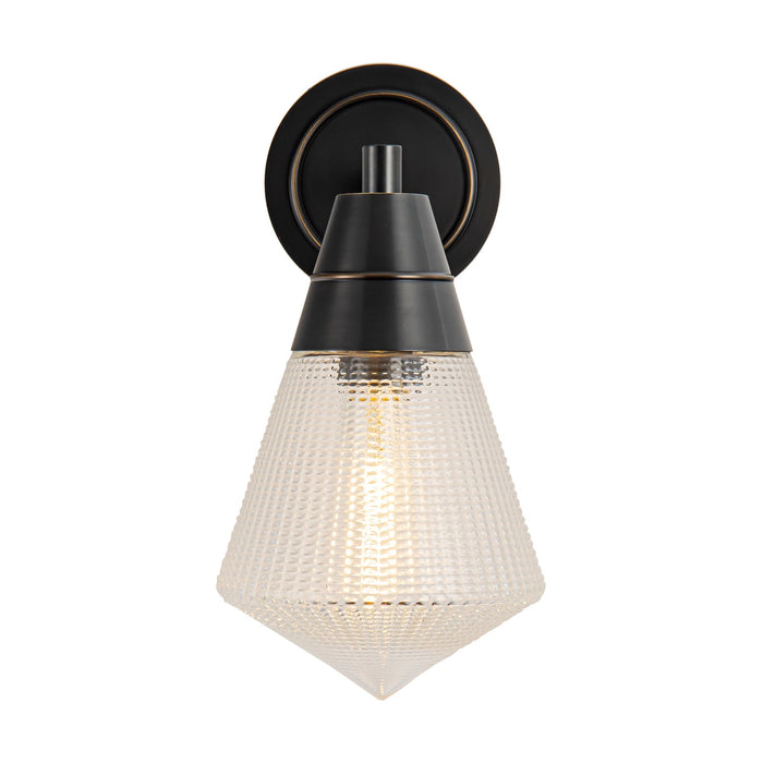 Alora WV348106UBPG One Light Wall Sconce, Urban Bronze/Prismatic Glass