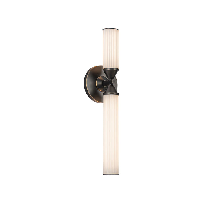 Alora WV348118UBFR LED Vanity, Urban Bronze/Frosted Ribbed Glass