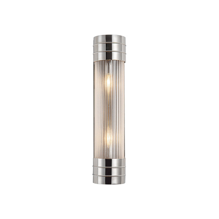 Alora WV348218PNPG Two Light Vanity, Polished Nickel/Prismatic Glass
