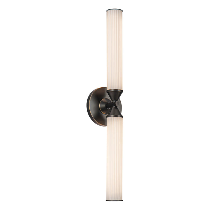 Alora WV348222UBFR LED Vanity, Urban Bronze/Frosted Ribbed Glass