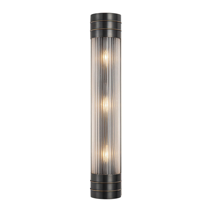 Alora WV348224UBPG Three Light Vanity, Urban Bronze/Prismatic Glass