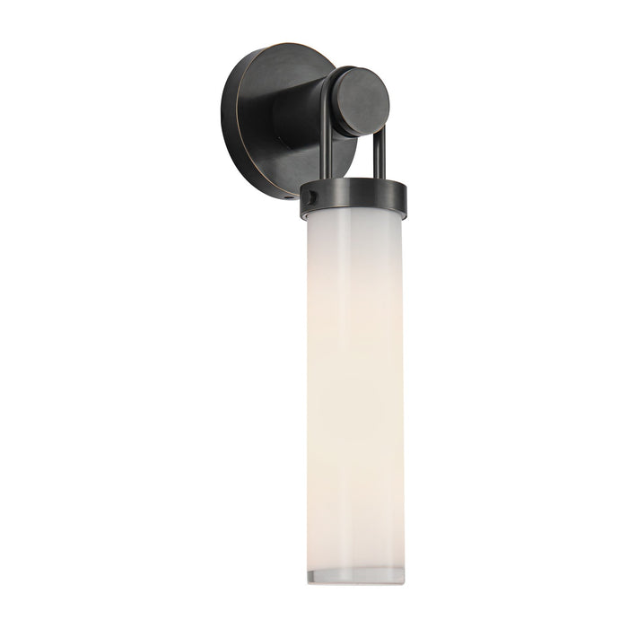 Alora WV355116UBGO One Light Wall Sconce, Urban Bronze/Glossy Opal
