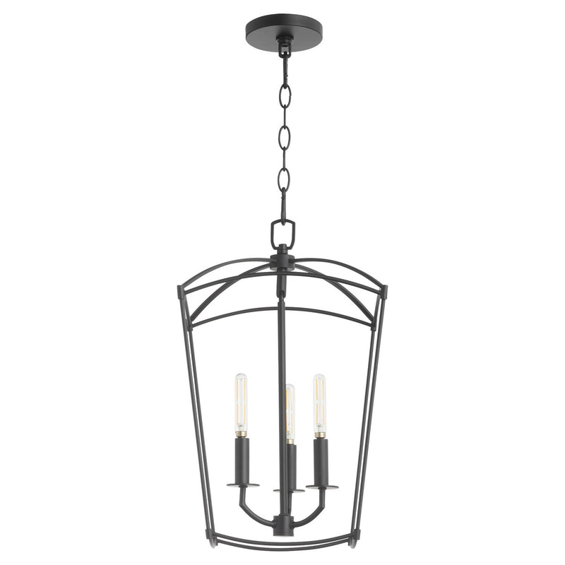 Quorum 6812-3-59 Three Light Entry, Matte Black