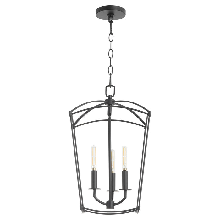 Quorum 6812-3-59 Three Light Entry, Matte Black