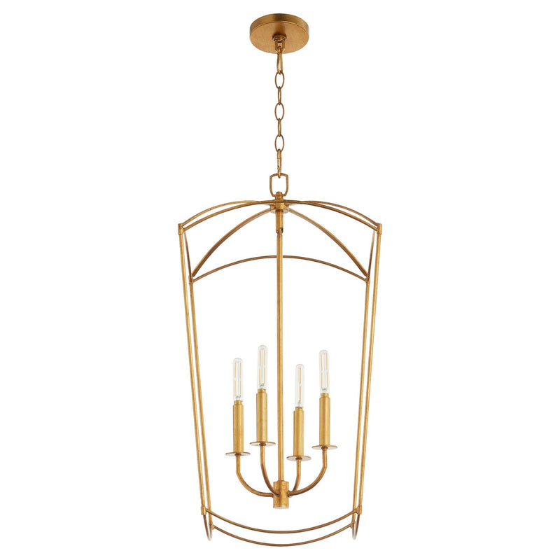Quorum 6812-4-74 Four Light Entry, Gold Leaf