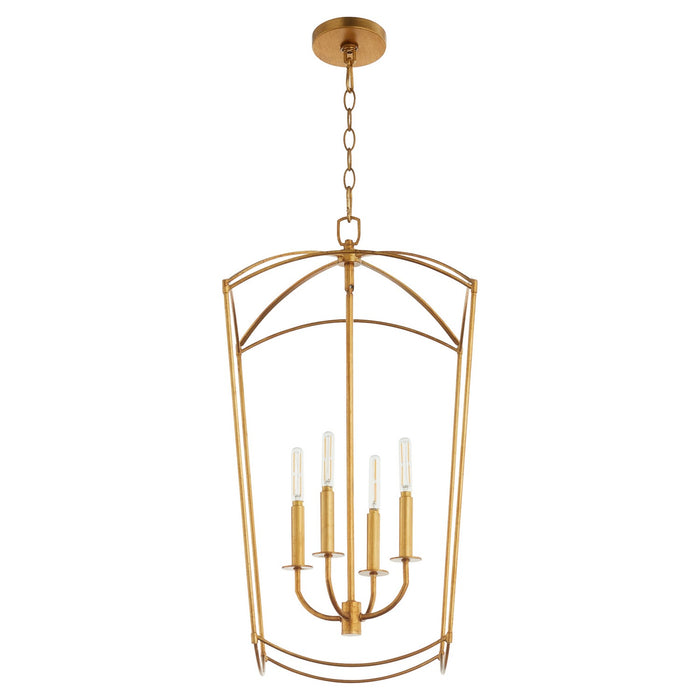 Quorum 6812-4-74 Four Light Entry, Gold Leaf