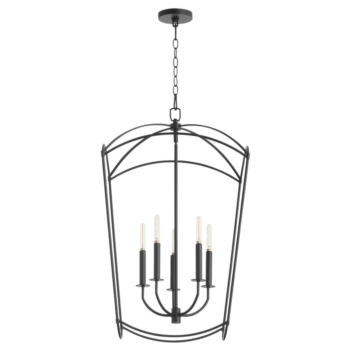 Quorum 6812-5-59 Five Light Entry, Matte Black