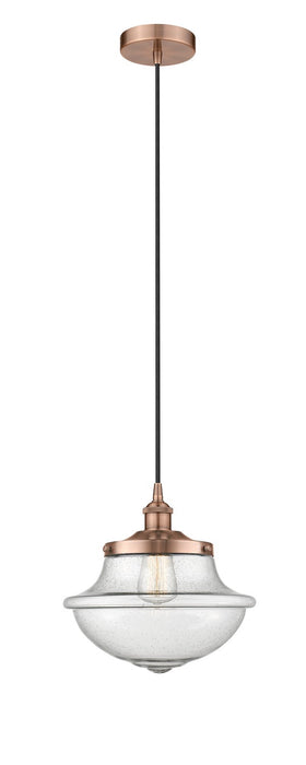 Innovations 616-1PH-AC-G544 One Light Pendant, Antique Copper