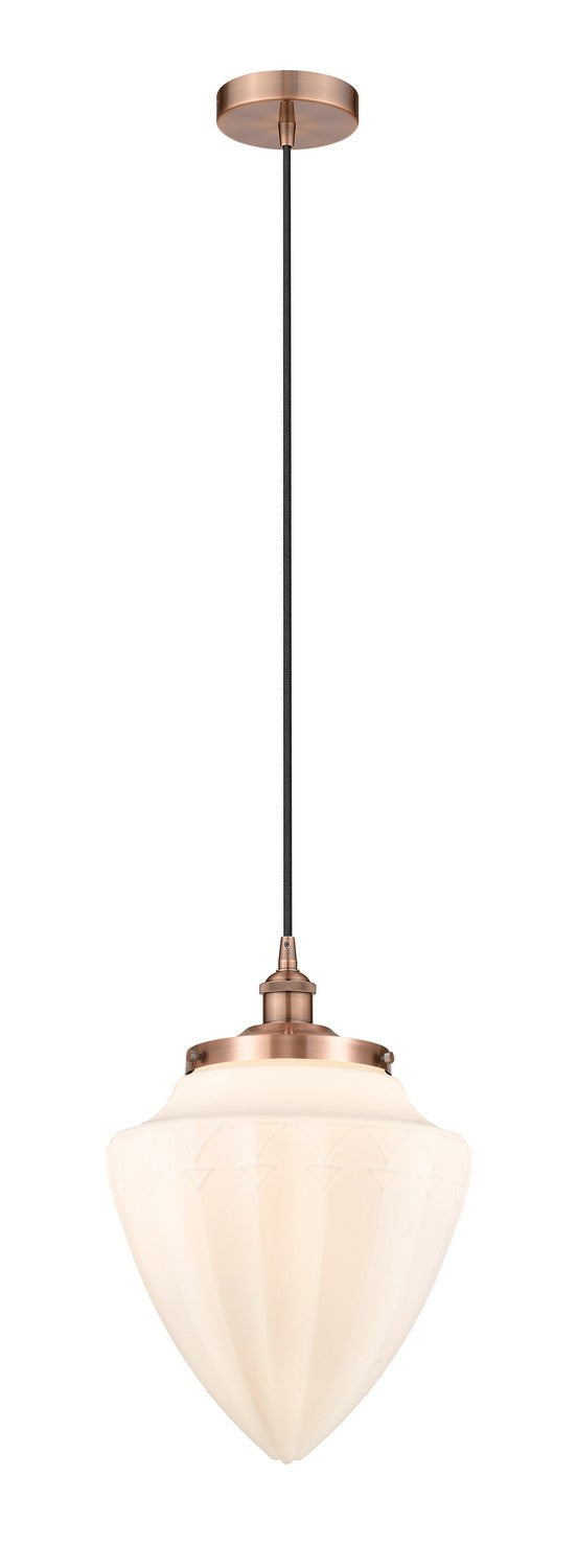 Innovations 616-1PH-AC-G661-12 One Light Pendant, Antique Copper