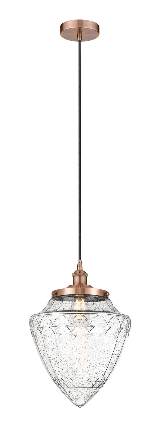 Innovations 616-1PH-AC-G664-12 One Light Pendant, Antique Copper