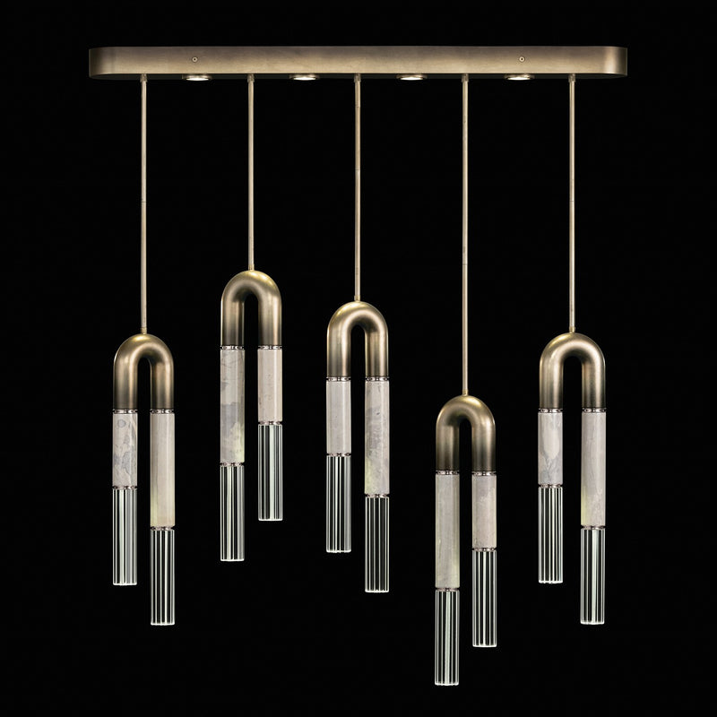 Fine Art 923140-622ST LED Linear Pendant, Bronze