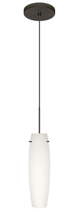 Besa 1XT-412107-BR One Light Pendant, Bronze