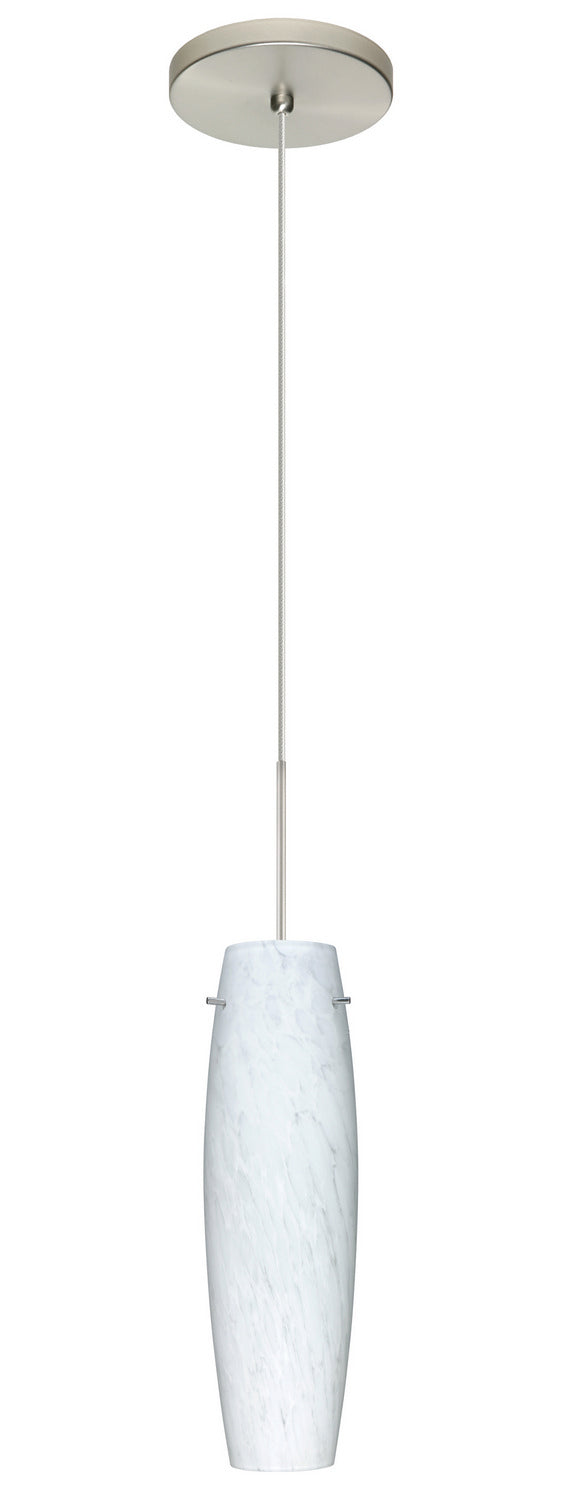 Besa 1XT-412119-LED-SN One Light Pendant, Nickel