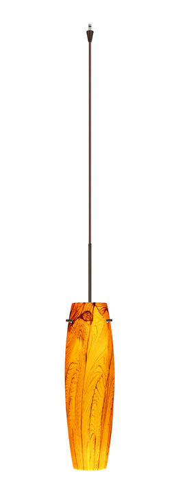 Besa XP-4121HB-BR One Light Pendant, Bronze