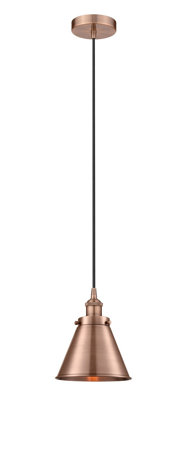 Innovations 616-1PH-AC-M13-AC One Light Pendant, Antique Copper