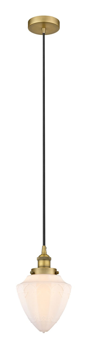 Innovations 616-1PH-BB-G661-7 One Light Pendant, Brushed Brass