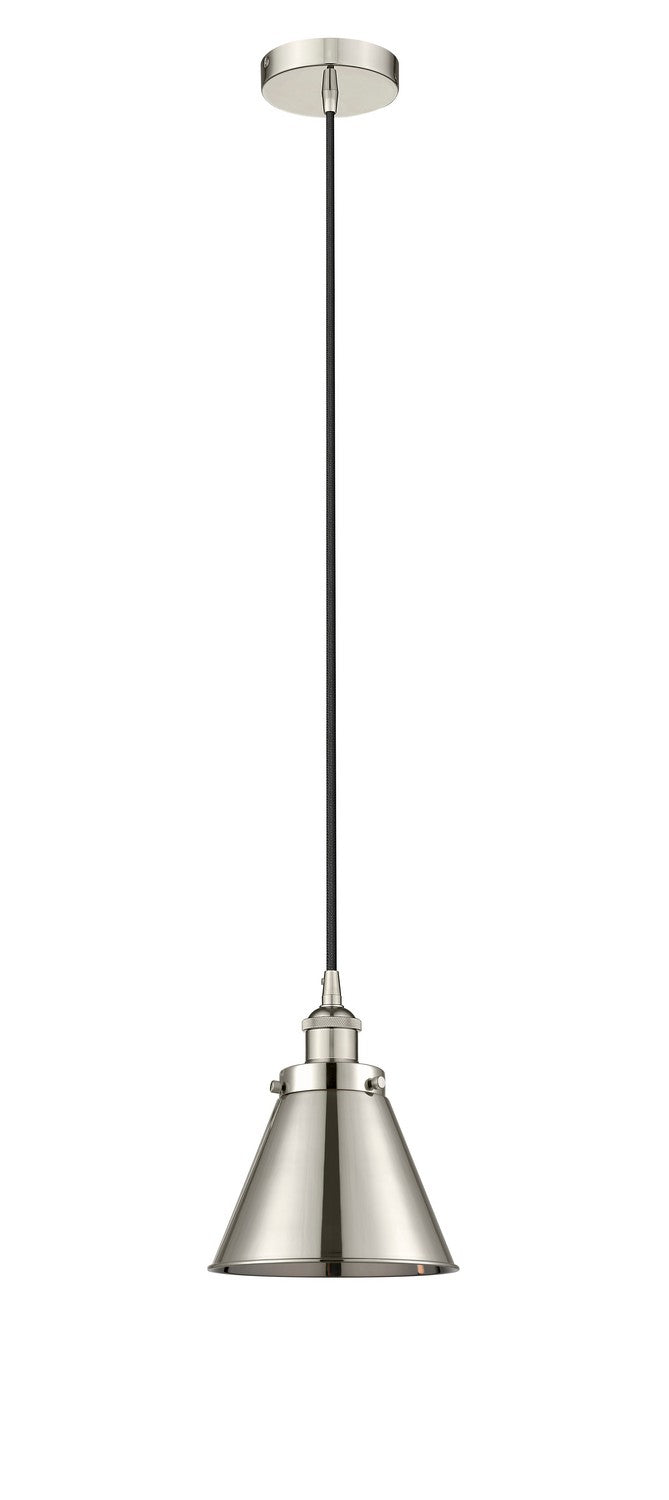 Innovations 616-1PH-PN-M13-PN One Light Pendant, Polished Nickel