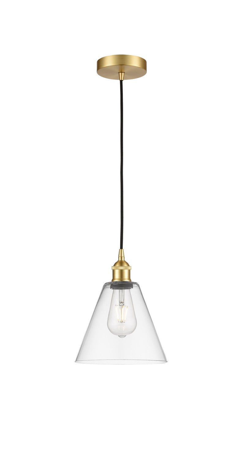 Innovations 616-1P-SG-GBC-82 One Light Pendant, Satin Gold