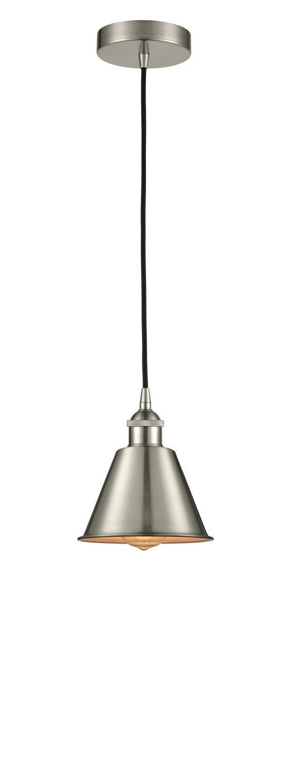 Innovations 616-1P-SN-M8-SN One Light Pendant, Satin Nickel