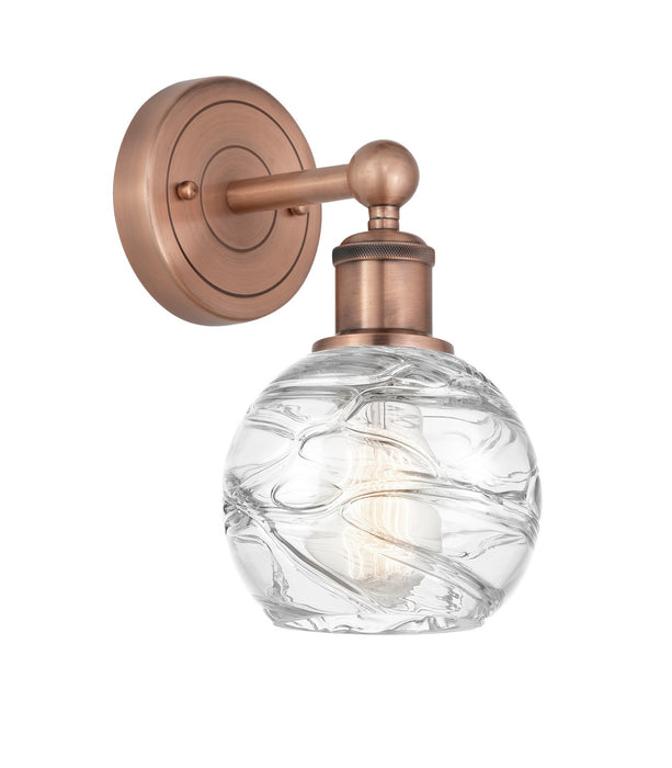 Innovations 616-1W-AC-G1213-6 One Light Wall Sconce, Antique Copper