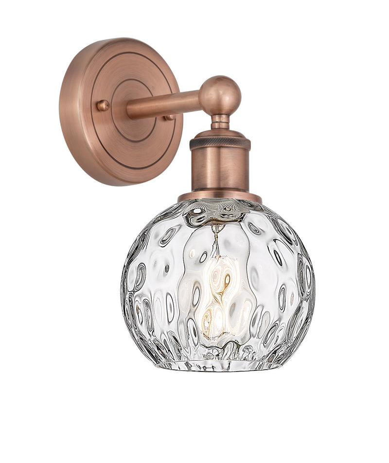 Innovations 616-1W-AC-G1215-6 One Light Wall Sconce, Antique Copper