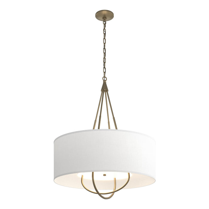 Hubbardton Forge 104230-SKT-84-84-SF2811 Four Light Pendant, Soft Gold