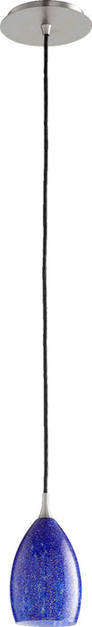 Quorum 864-65 One Light Pendant, Satin Nickel