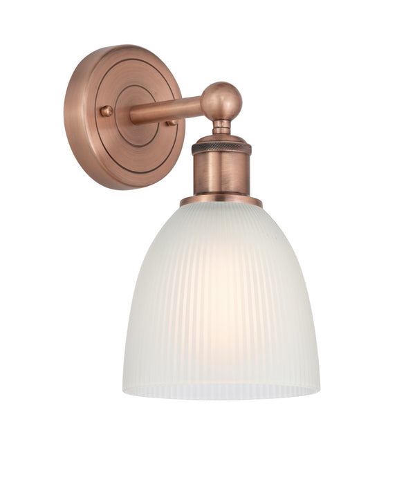 Innovations 616-1W-AC-G381 One Light Wall Sconce, Antique Copper