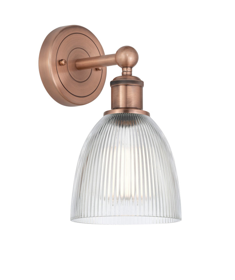 Innovations 616-1W-AC-G382 One Light Wall Sconce, Antique Copper