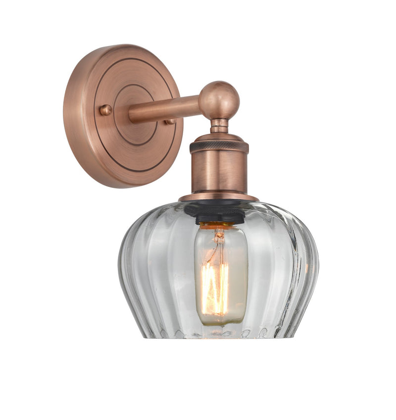Innovations 616-1W-AC-G92 One Light Wall Sconce, Antique Copper