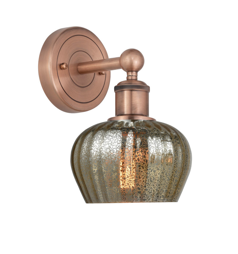 Innovations 616-1W-AC-G96 One Light Wall Sconce, Antique Copper